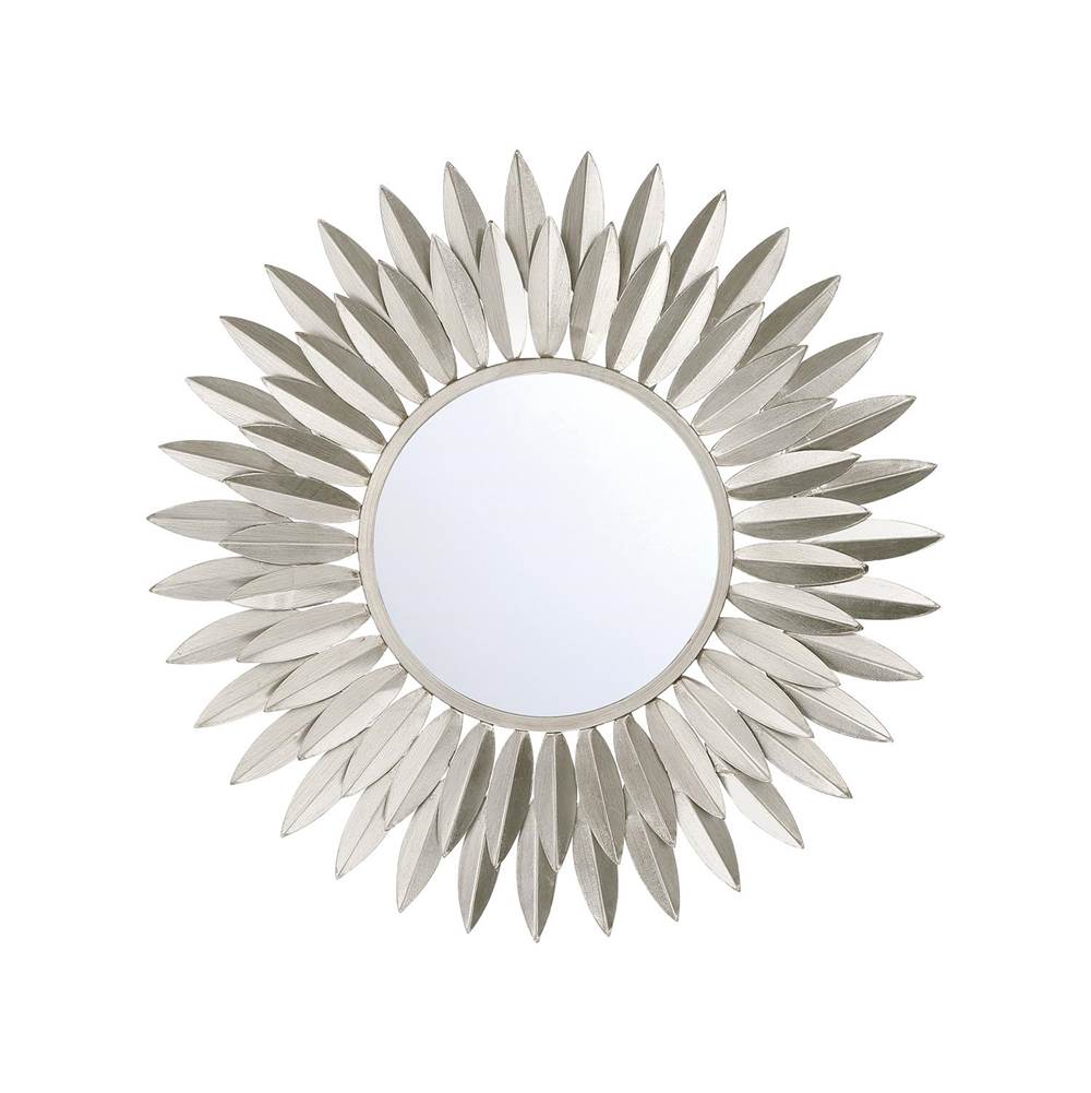 Crystorama BRH-M520-SA Antique Silver Broche Antique Silver 20in Mirror Image 1