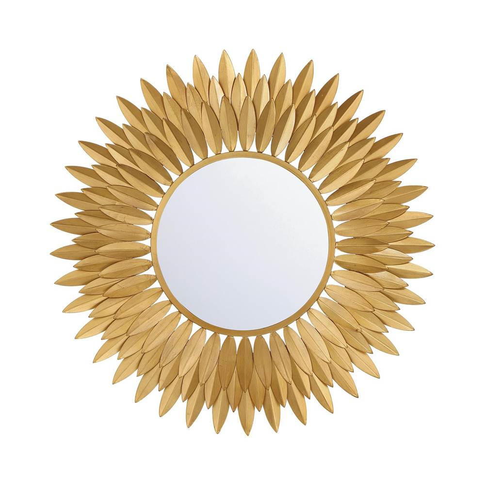Crystorama BRH-M524-GA Antique Gold Broche Antique Gold 24in Mirror Image 1