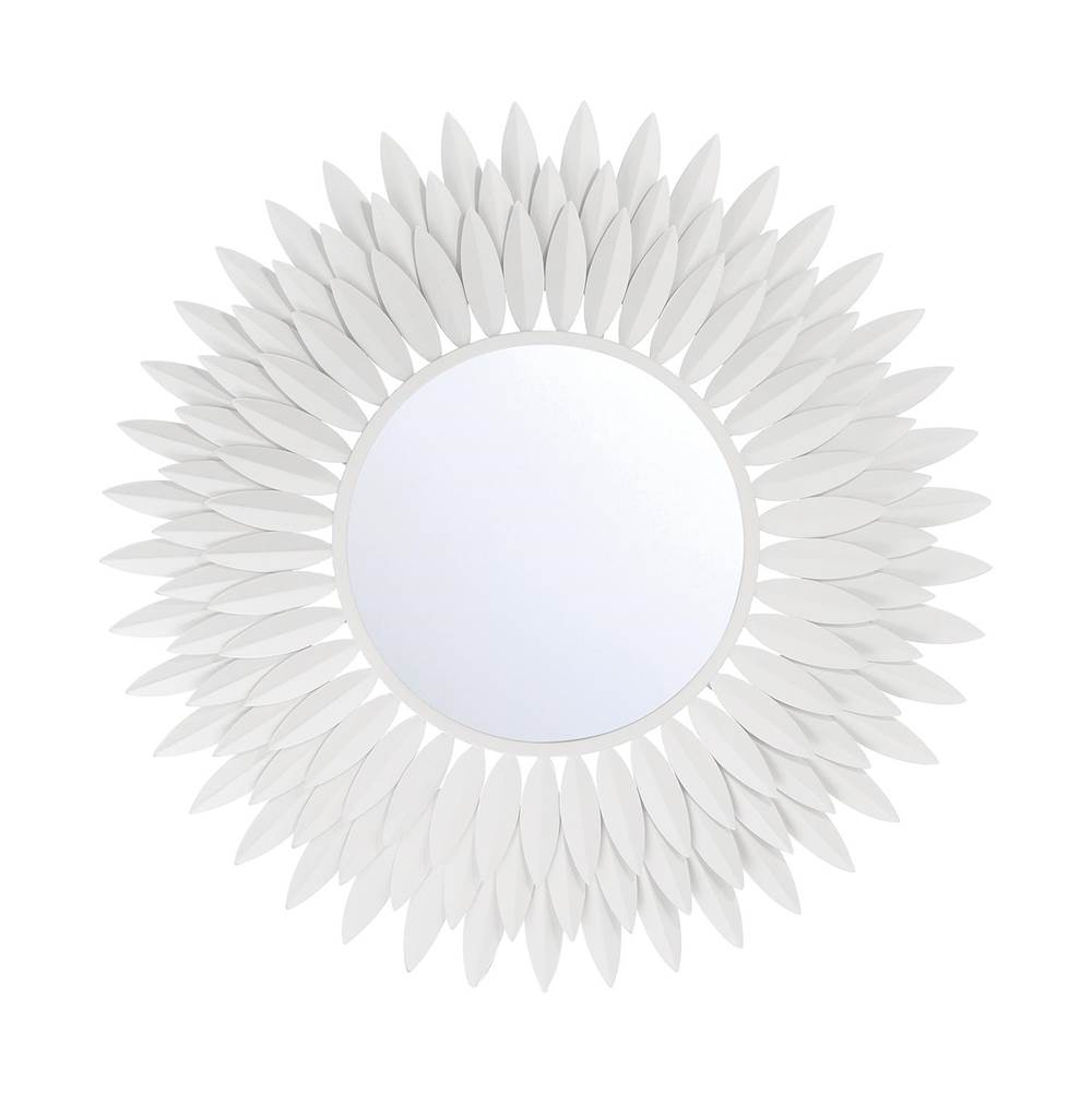 Crystorama BRH-M524-MT Matte White Broche Matte White 24in Mirror Image 1