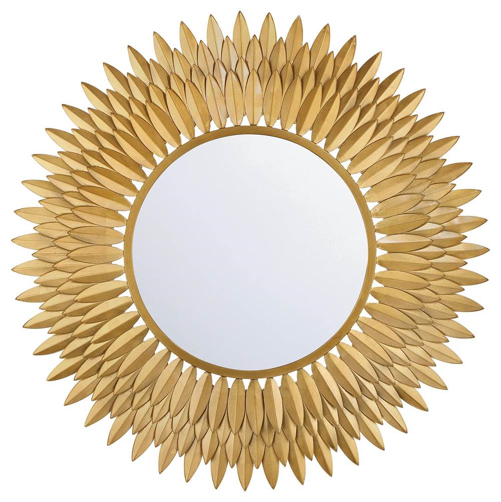Crystorama BRH-M530-GA Antique Gold Broche Antique Gold 30in Mirror Image 1