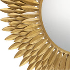 Crystorama Broche Antique Gold 30in Mirror