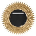 Crystorama BRH-M530-GA Antique Gold Broche Antique Gold 30in Mirror Image 4