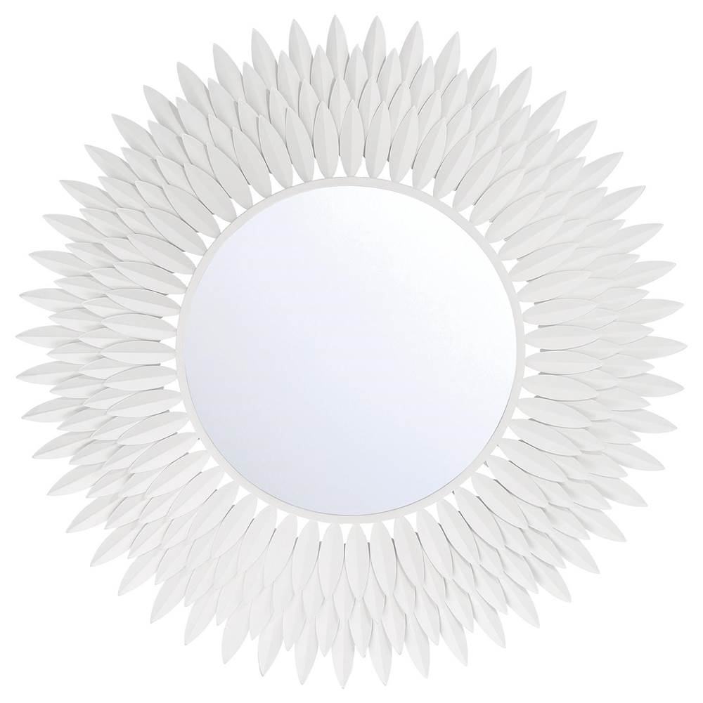 Crystorama BRH-M530-MT Matte White Broche Matte White 30in Mirror Image 1
