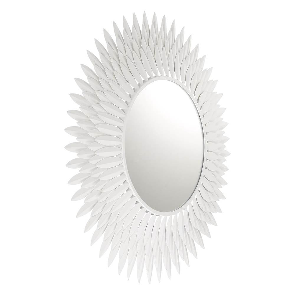 Crystorama BRH-M530-MT Matte White Broche Matte White 30in Mirror Image 5