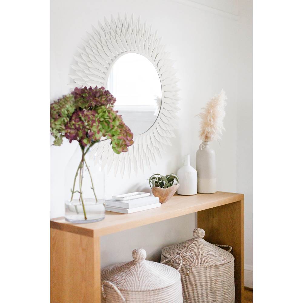 Crystorama BRH-M530-MT Matte White Broche Matte White 30in Mirror Image 2