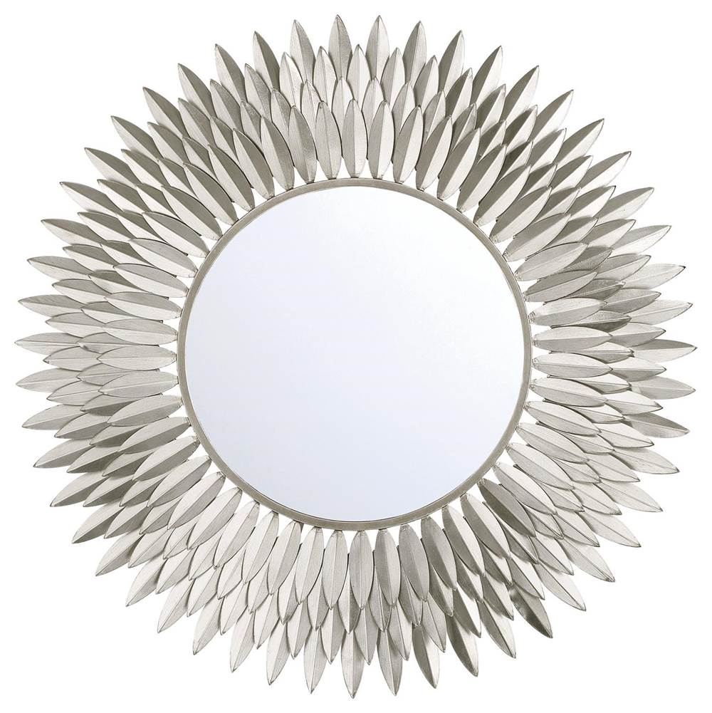 Crystorama BRH-M530-SA Antique Silver Broche Antique Silver 30in Mirror Image 1