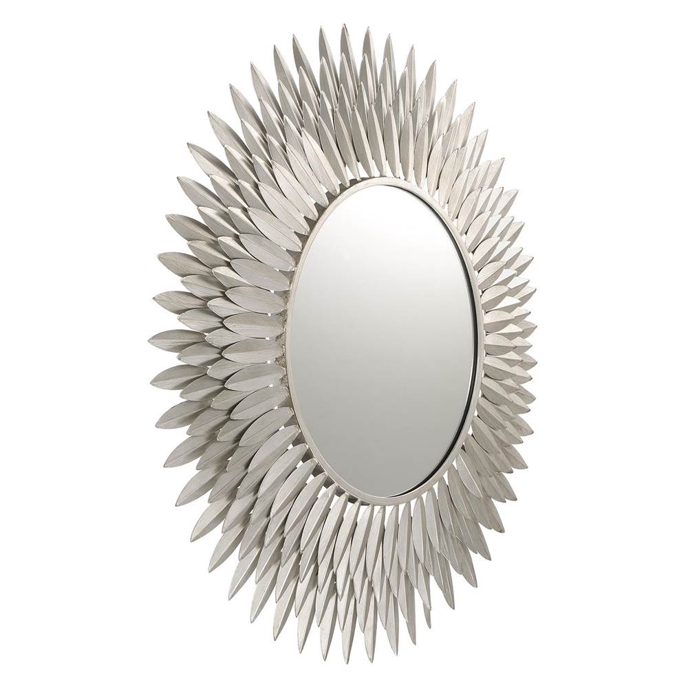 Crystorama BRH-M530-SA Antique Silver Broche Antique Silver 30in Mirror Image 5