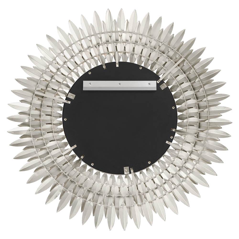 Crystorama BRH-M530-SA Antique Silver Broche Antique Silver 30in Mirror Image 4