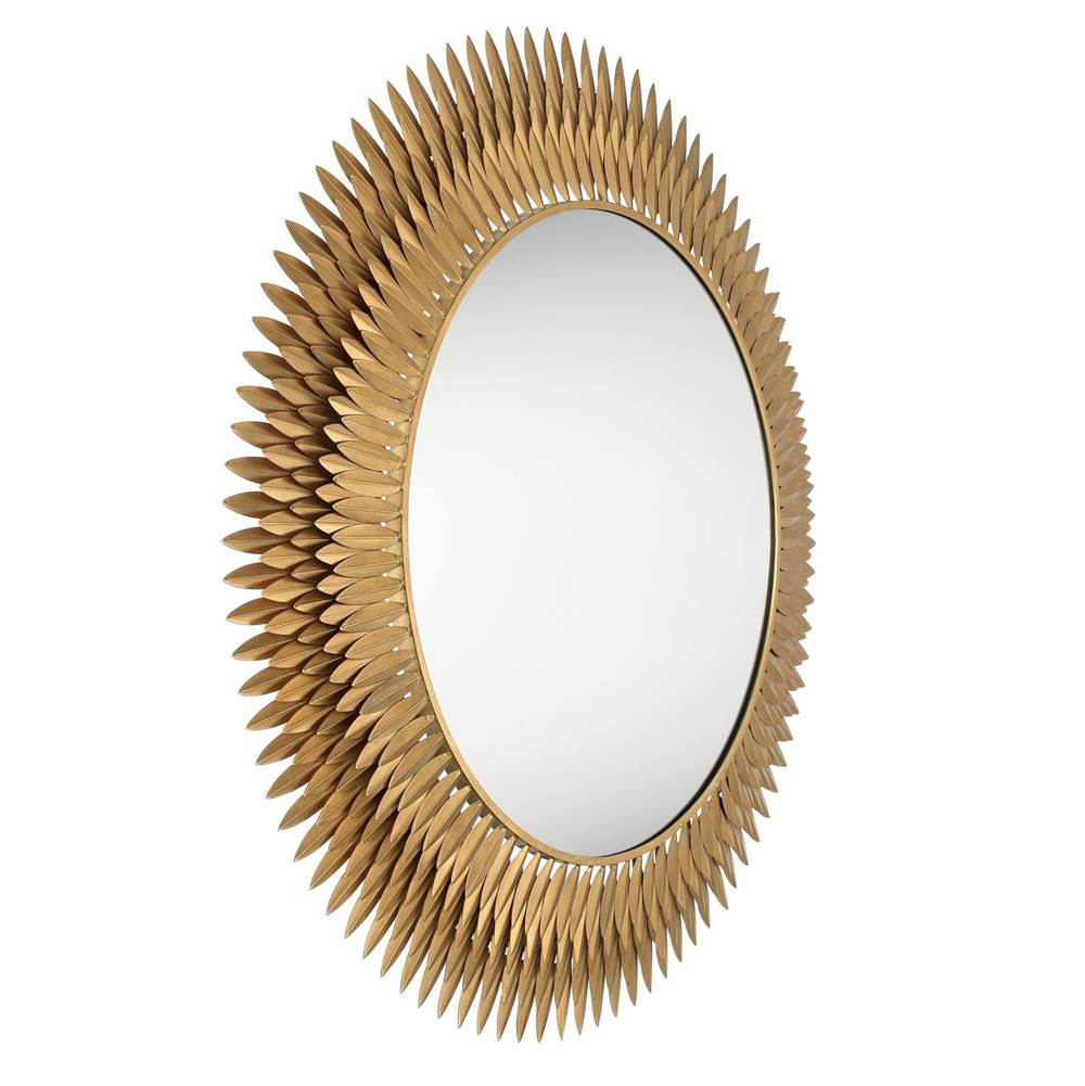 Crystorama Broche 46.75'' Antique Gold Mirror
