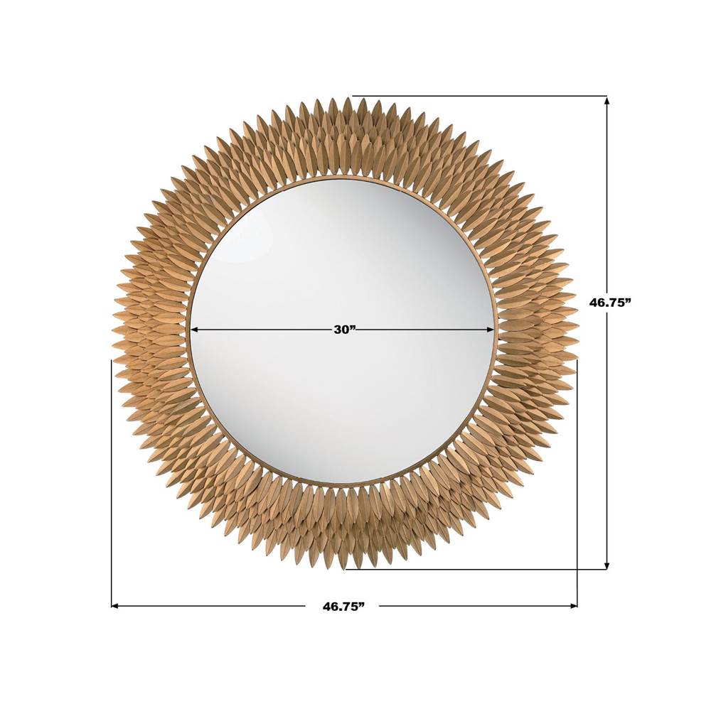 Crystorama BRH-M546-GA Antique Gold Broche 46.75'' Antique Gold Mirror Image 2