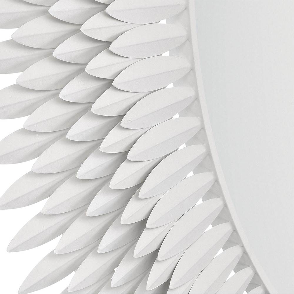 Crystorama BRH-M546-MT Matte White Broche 46.75'' Matte White Mirror Image 6