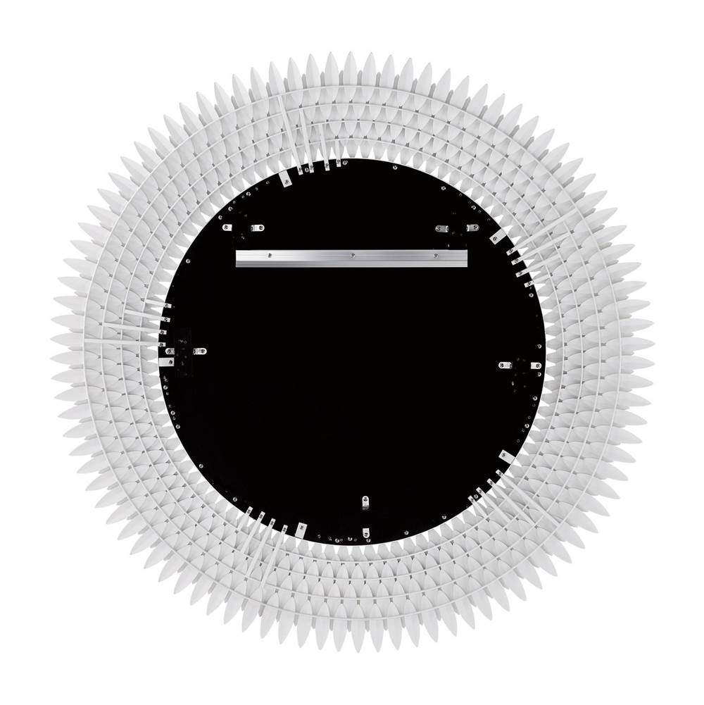 Crystorama BRH-M546-MT Matte White Broche 46.75'' Matte White Mirror Image 4