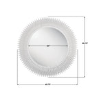 Crystorama BRH-M546-MT Matte White Broche 46.75'' Matte White Mirror Image 2