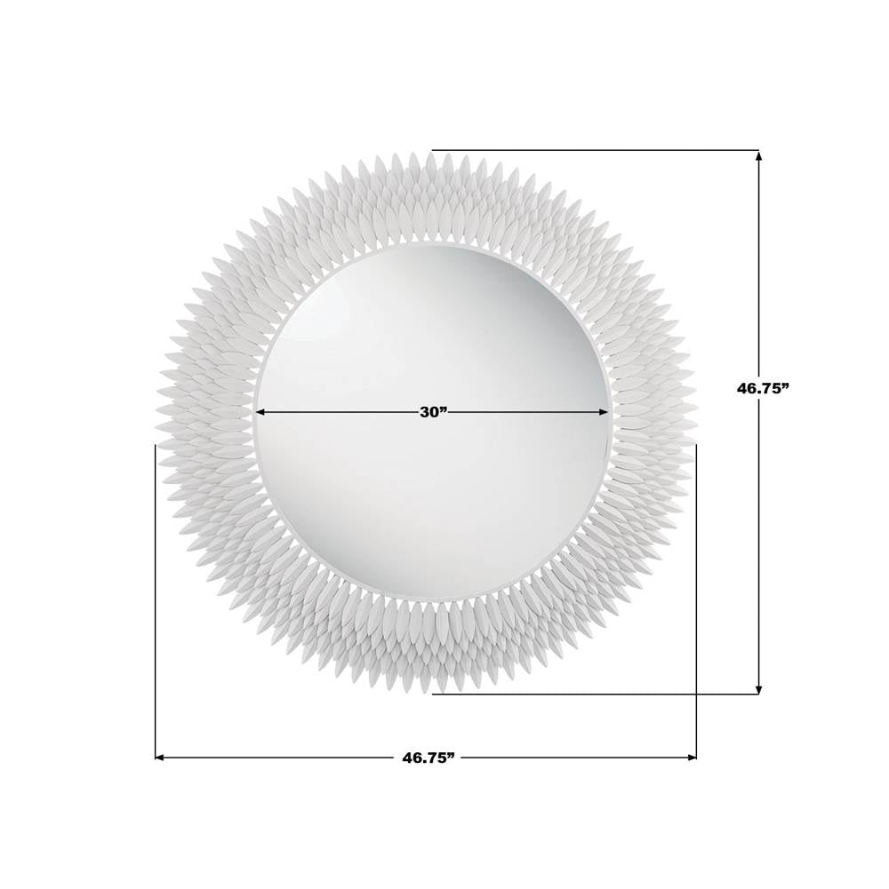 Crystorama BRH-M546-MT Matte White Broche 46.75'' Matte White Mirror Image 2