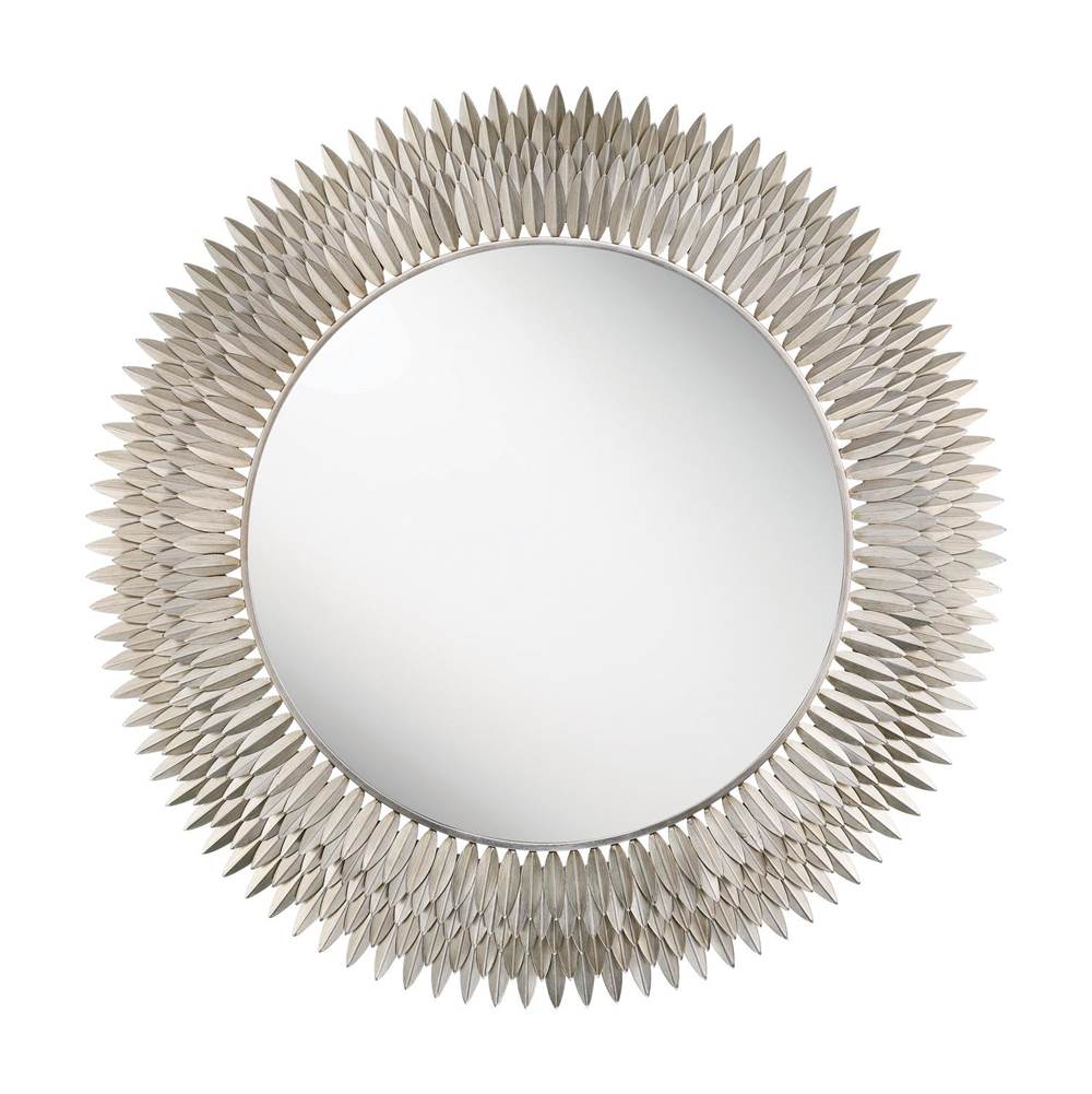 Crystorama BRH-M546-SA Antique Silver Broche 46.75'' Antique Silver Mirror Image 1