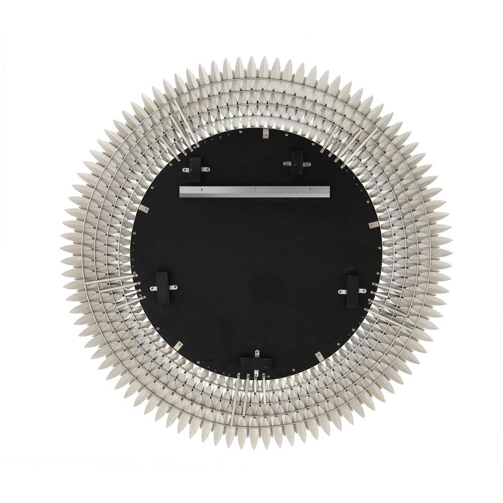 Crystorama BRH-M546-SA Antique Silver Broche 46.75'' Antique Silver Mirror Image 4