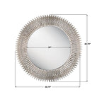 Crystorama BRH-M546-SA Antique Silver Broche 46.75'' Antique Silver Mirror Image 2