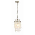 Crystorama BRI-3000-SA Antique Silver Brielle 1 Light Antique Silver Mini Chandelier Image 1