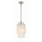 Crystorama Brielle 1 Light Antique Silver Mini Chandelier