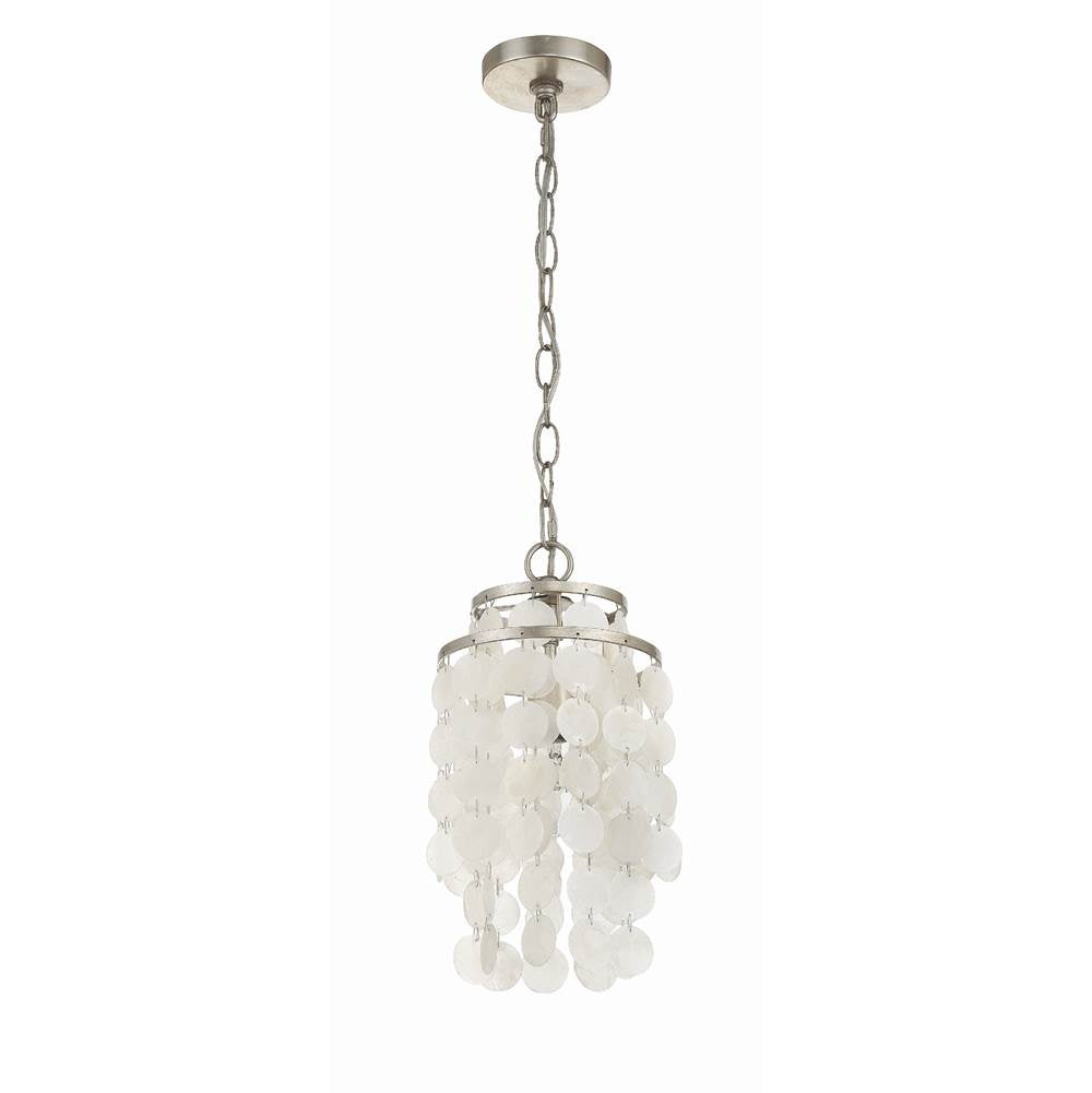 Crystorama BRI-3000-SA Antique Silver Brielle 1 Light Antique Silver Mini Chandelier Image 4
