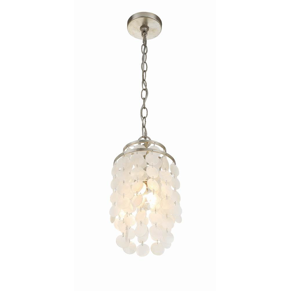 Crystorama BRI-3000-SA Antique Silver Brielle 1 Light Antique Silver Mini Chandelier Image 3