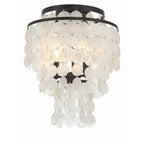Crystorama BRI-3003-DB Dark Bronze Brielle 3 Light Dark Bronze Ceiling Mount Image 1