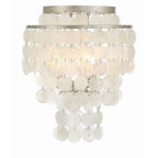 Crystorama BRI-3003-SA Antique Silver Brielle 3 Light Antique Silver Ceiling Mount Image 5