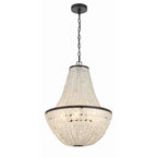 Crystorama BRI-3006-DB Dark Bronze Brielle 6 Light Dark Bronze Chandelier Image 1