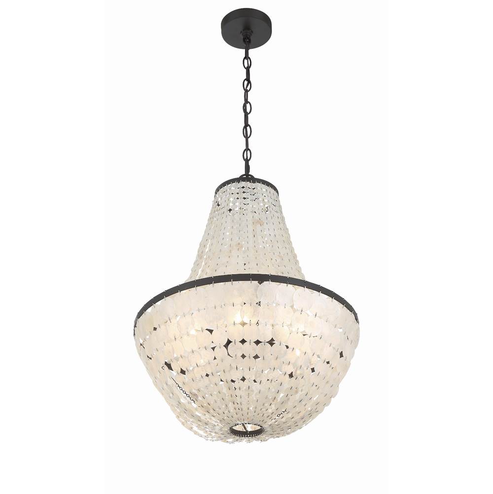 Crystorama BRI-3006-DB Dark Bronze Brielle 6 Light Dark Bronze Chandelier Image 5