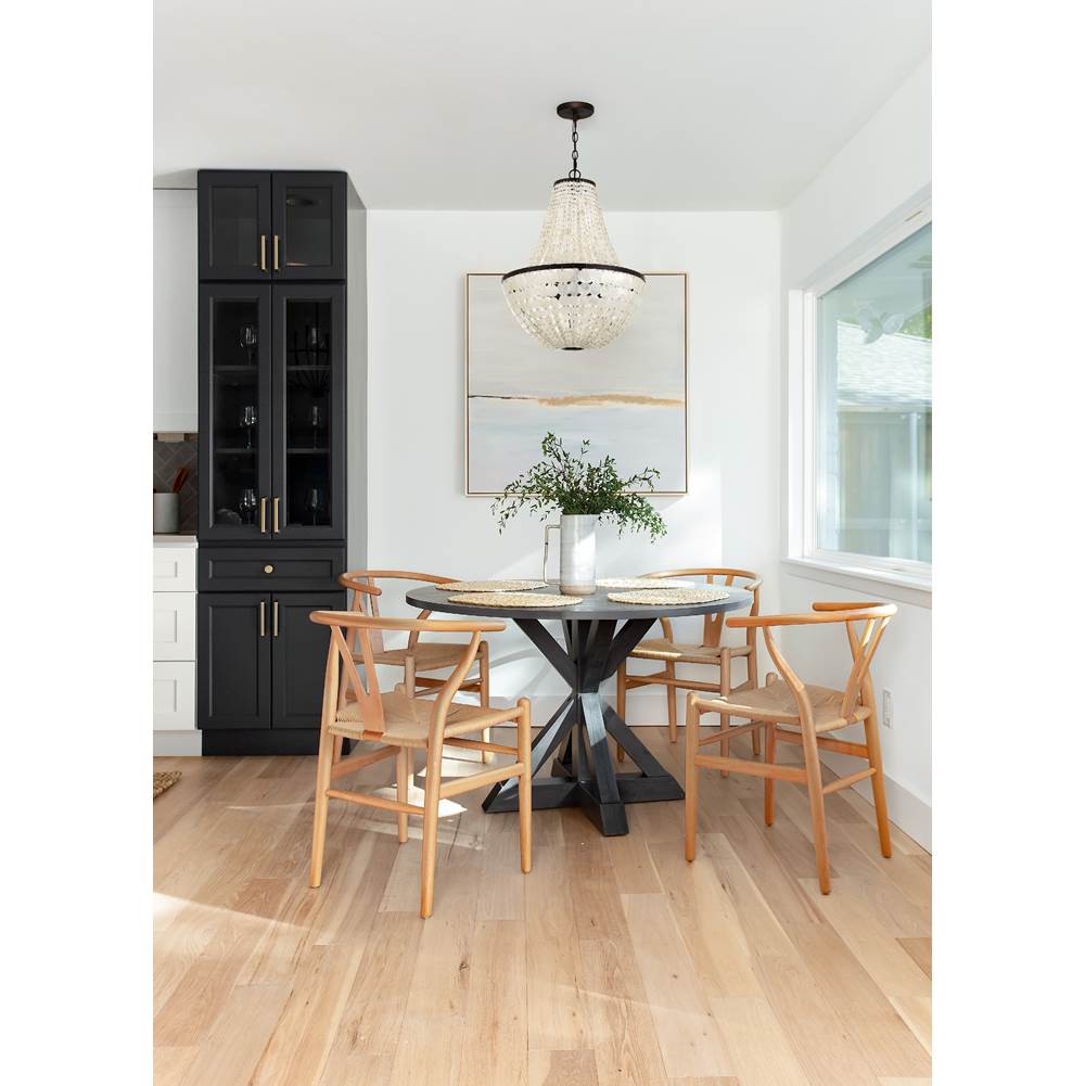Crystorama BRI-3006-DB Dark Bronze Brielle 6 Light Dark Bronze Chandelier Image 3
