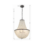 Crystorama BRI-3006-DB Dark Bronze Brielle 6 Light Dark Bronze Chandelier Image 2