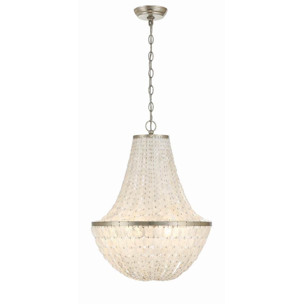 Crystorama Brielle 6 Light Dark Bronze Chandelier