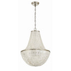 Crystorama BRI-3006-SA Antique Silver Brielle 6 Light Antique Silver Chandelier Image 6
