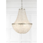 Crystorama BRI-3006-SA Antique Silver Brielle 6 Light Antique Silver Chandelier Image 3