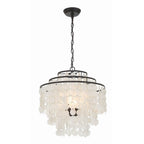 Crystorama BRI-3008-DB Dark Bronze Brielle 4 Light Dark Bronze Chandelier Image 1