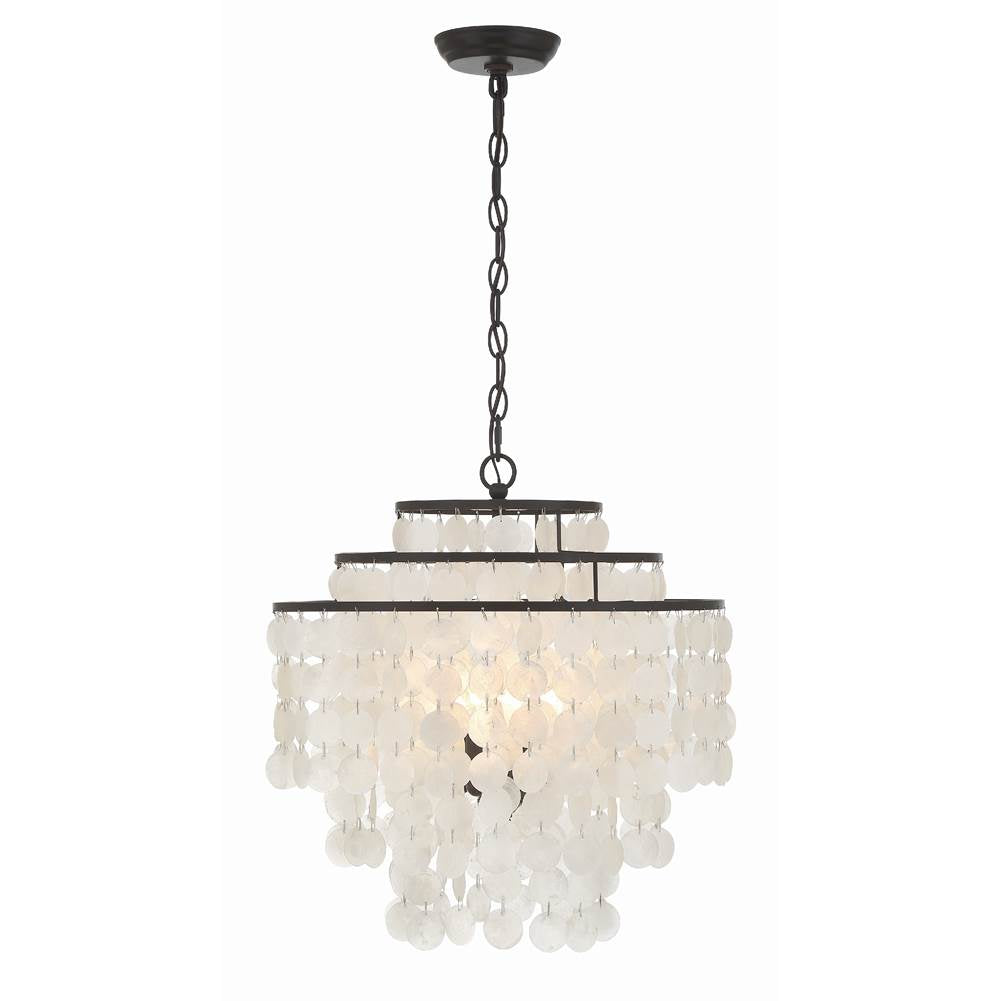 Crystorama BRI-3008-DB Dark Bronze Brielle 4 Light Dark Bronze Chandelier Image 7