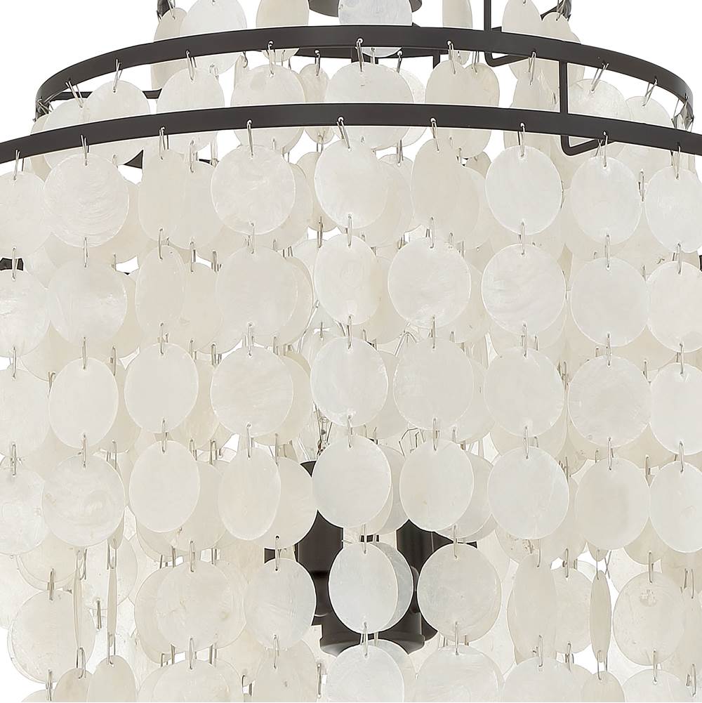 Crystorama BRI-3008-DB Dark Bronze Brielle 4 Light Dark Bronze Chandelier Image 5