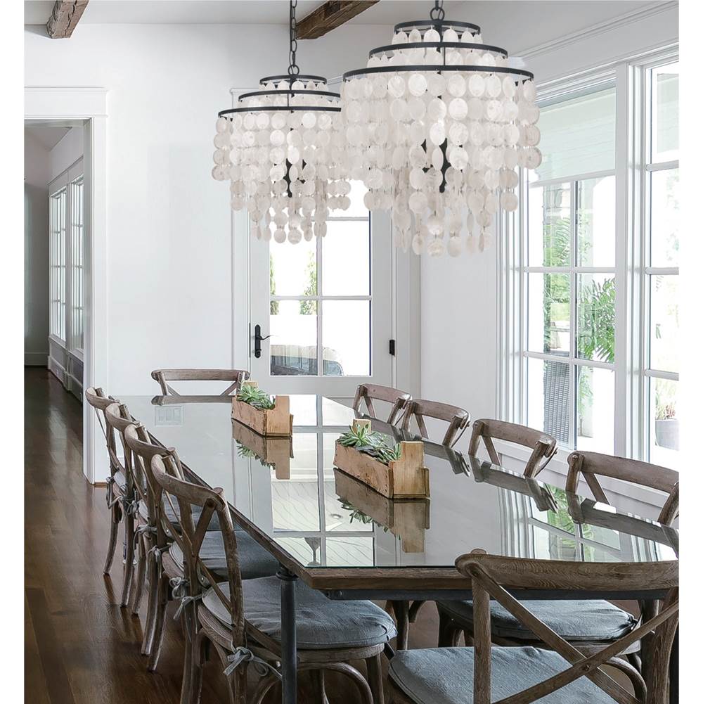 Crystorama BRI-3008-DB Dark Bronze Brielle 4 Light Dark Bronze Chandelier Image 4
