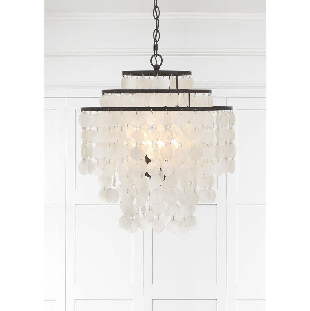 Crystorama BRI-3008-DB Dark Bronze Brielle 4 Light Dark Bronze Chandelier Image 3