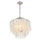 Crystorama BRI-3008-SA Antique Silver Brielle 4 Light Antique Silver Chandelier Image 5