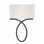 Crystorama BRK-A3702-BF Black Forged Brinkley 2 Light Black Forged Wall Mount Image 1