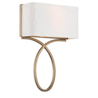 Crystorama Brinkley 2 Light Black Forged Wall Mount