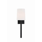 Crystorama BRO-451-BF Black Forged Bromley 1 Light Black Forged Wall Mount Image 4