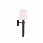 Crystorama Bromley 2 Light Black Forged Wall Mount