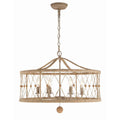 Crystorama BRX-B7906-BS Burnished Silver Brixton 6 Light Burnished Silver Chandelier Image 1