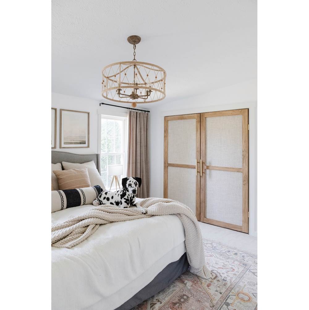 Crystorama BRX-B7906-BS Burnished Silver Brixton 6 Light Burnished Silver Chandelier Image 4