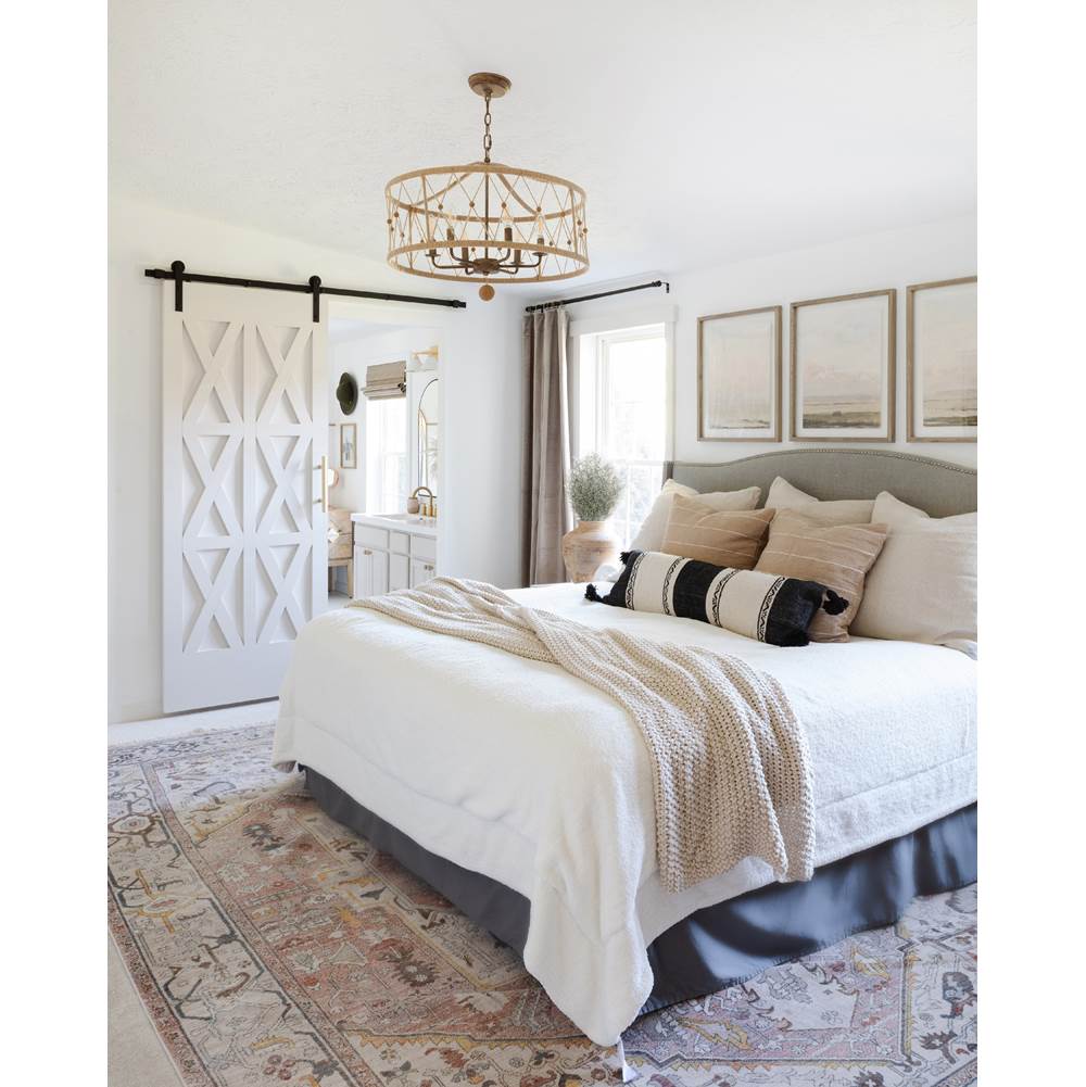 Crystorama BRX-B7906-BS Burnished Silver Brixton 6 Light Burnished Silver Chandelier Image 3