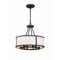 Crystorama BRY-8004-BF Black Forged Bryant 4 Light Black Forged Chandelier Image 1