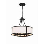 Crystorama BRY-8004-BF Black Forged Bryant 4 Light Black Forged Chandelier Image 1