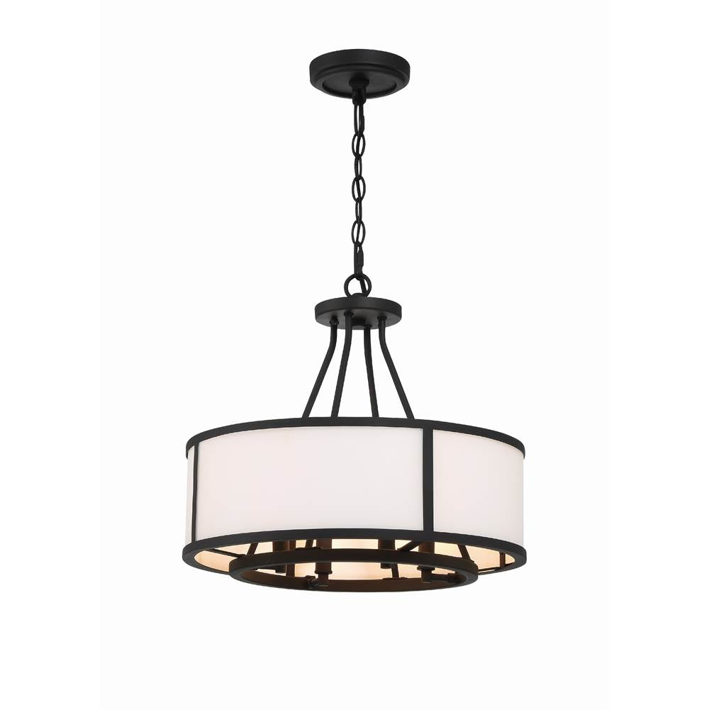 Crystorama BRY-8004-BF Black Forged Bryant 4 Light Black Forged Chandelier Image 1